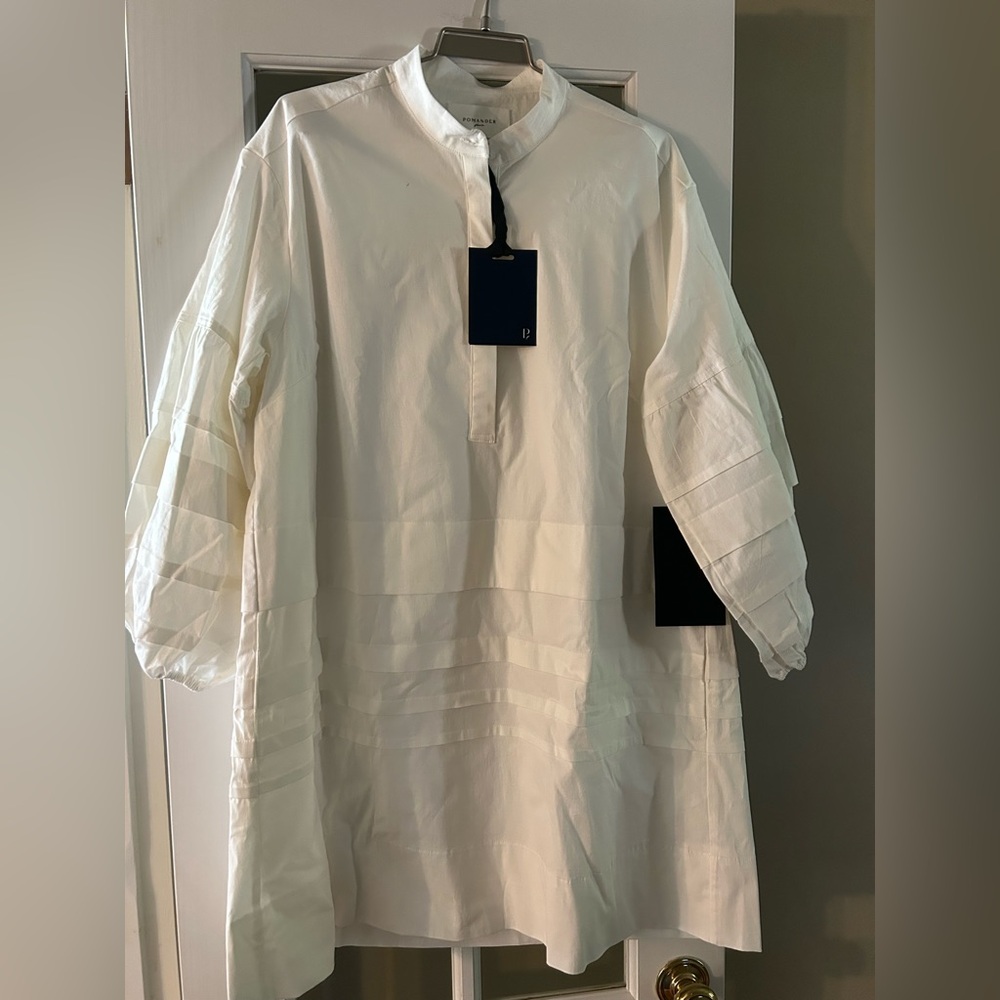 Tuckernuck Pomander Place NWT pullover white dress sz. xL